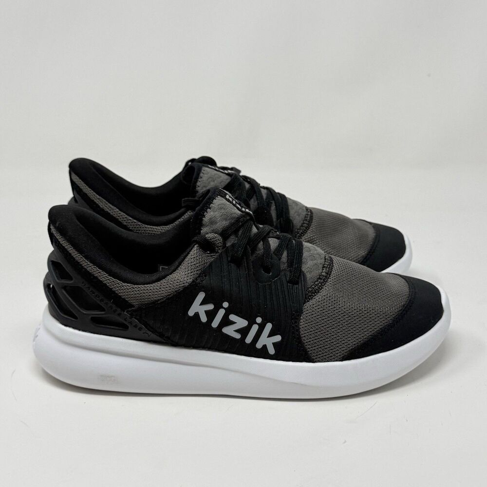 Kizik Anaheim Hands Free Sneakers Shoes Big Kids Girls Boys Size 5.5 Black Gray